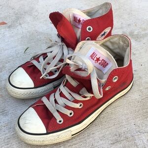 Converse All Star Red High-Top Sneakers - Classic Canvas